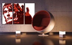 Ručno oslikana POP Art slika Ian Brown 3 dijela ib3 | različite veličine