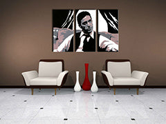 Ručno oslikana POP Art slika AL PACINO 3 dijela al11 | različite veličine