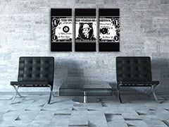 Ručno oslikana POP Art slika AL CAPONE 3 dijela ac2 | različite veličine