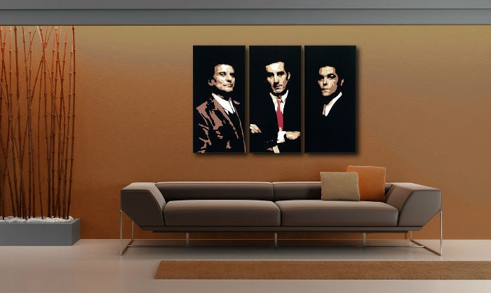 Ručno oslikana POP Art slika Goodfellas 3 dijela bez ljepotana