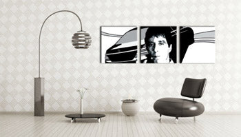 Ručno oslikana POP Art slika AL PACINO 3 dijela al9 | različite veličine