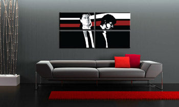 Ručno oslikana POP Art slika Pulp Fiction 4 komada pulpe | različite veličine