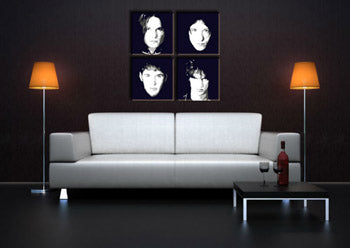 Ručno oslikana POP Art slika Vervet TV s 4 dijela | različite veličine