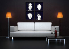 Ručno oslikana POP Art slika Vervet TV s 4 dijela | različite veličine