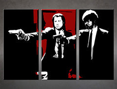 Ručno oslikana POP Art slika Pulp Fiction 3 dijela pulp5 | različite veličine