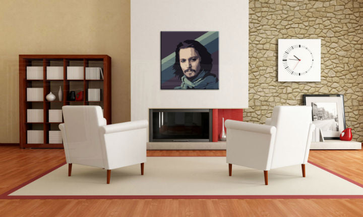 Ručno oslikana POP Art slika Johnny Depp1 dio jd2 - slika 3