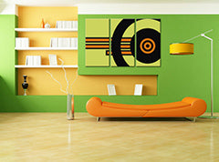 Ručno oslikana POP Art slika APSTRAKT 3-dijelna apstrakcija1 | različite veličine