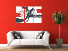Ručno oslikane POP Art čizme, čizme od 3 dijela
