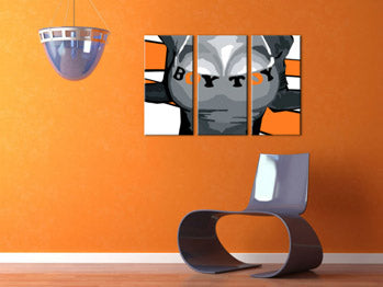 Ručno oslikana POP Art slika Dječak igračka od 3 dijela | različite veličine