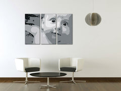 Ručno oslikana POP Art slika DIJETE, dijete od 3 dijela - slika 2