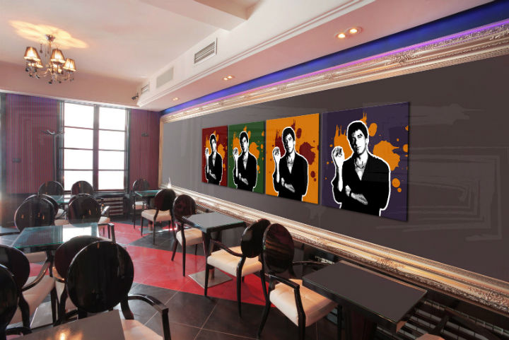 Ručno oslikana POP Art slika Scarface - AL PACINO 4 dijela