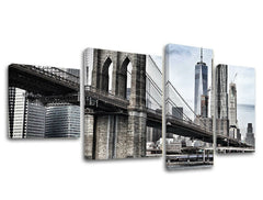 Zidna slika u 4 dijela GRAD / NEW YORK