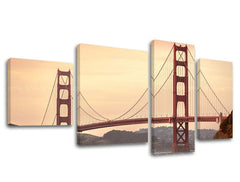 Zidna slika u 4 dijela GRAD / SAN FRANCISCO