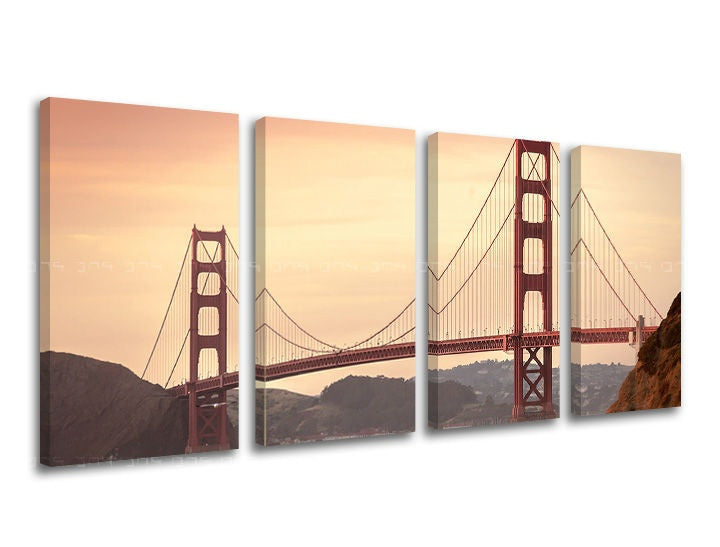Zidna slika u 4 dijela GRAD / SAN FRANCISCO