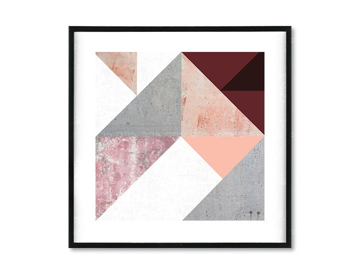 Zidni plakat Geometrijski duh / Dan Johannson